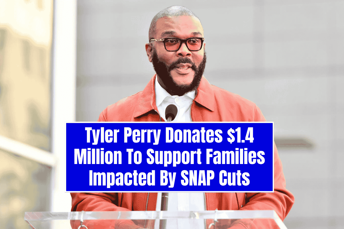 Tyler Perry Donates $1.4 Million To Support Families Impacted By SNAP Cuts